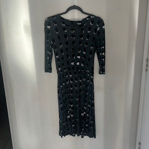 And Other Stories Size 4 Print Waisted Stretch Dress Pre Owned Good